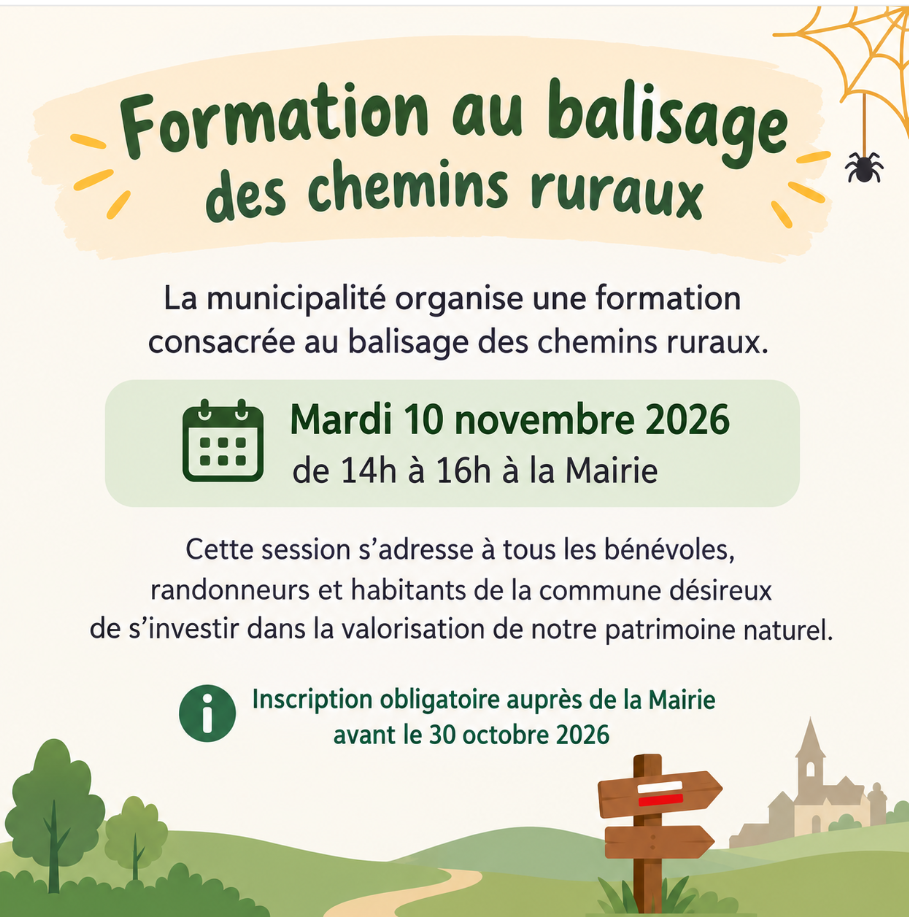 Formation Balisage Chemin Boucieu le Roi
