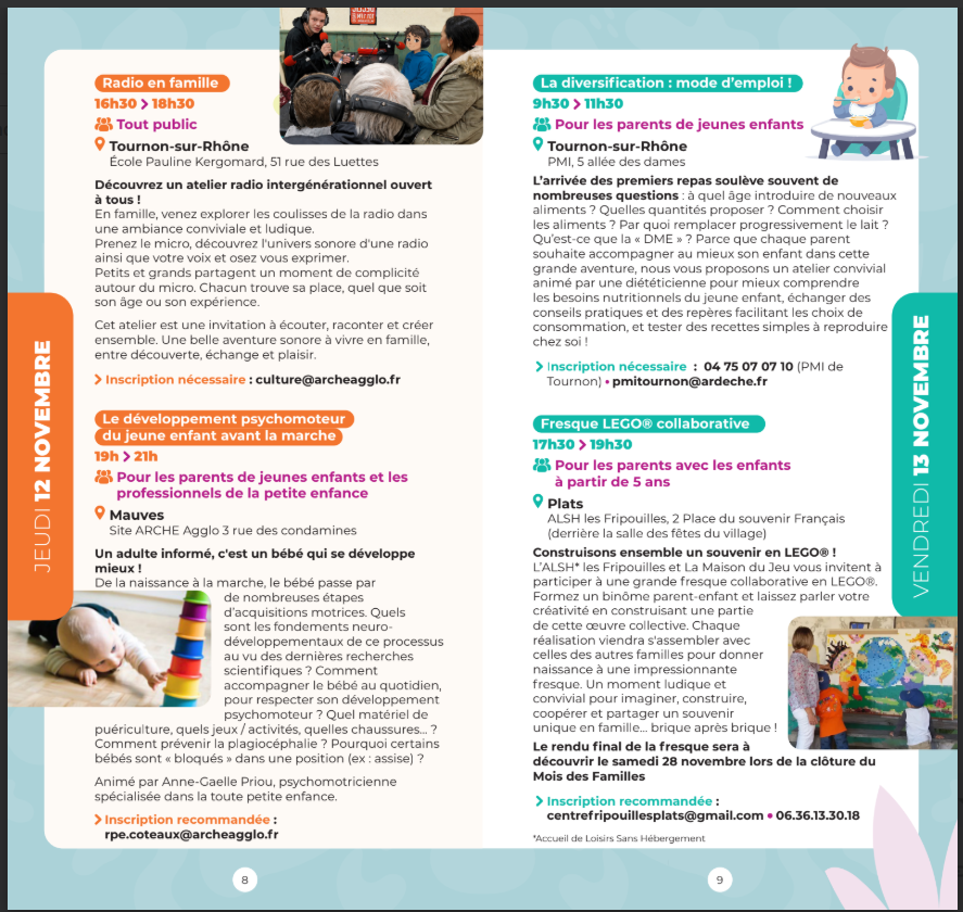 Mois des familles - Jeudi 12 Vendredi 13