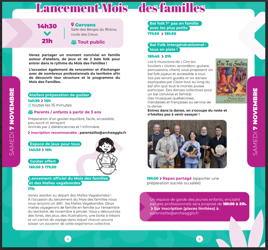 Mois des familles - Samedi 7 Nov